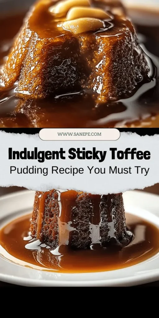 Indulge in the rich and comforting flavors of Classic Sticky Toffee Pudding with this delightful recipe. This beloved dessert features a moist sponge cake made from chopped dates, generously drizzled with a luscious toffee sauce that creates a perfect balance of sweetness. Serve it warm with whipped cream or vanilla ice cream for a truly decadent treat. Perfect for any occasion, this comforting dessert is sure to impress and bring joy to your table. Discover the step-by-step guide and elevate your culinary skills while creating a memorable dessert that everyone will love!