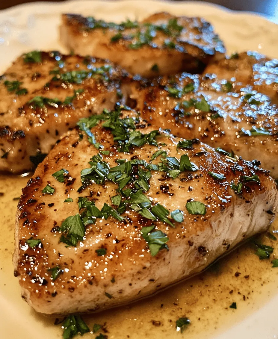 Delve into the comforting world of homestyle cooking with these Garlic Butter Pork Chops, a dish that encapsulates warmth and flavor in every bite. This recipe transforms simple boneless pork chops into an irresistible meal that is perfect for family dinners or special occasions. The combination of juicy pork, rich garlic butter, and aromatic herbs creates an experience that is not only satisfying to the palate but also evokes a sense of nostalgia for hearty, home-cooked meals.