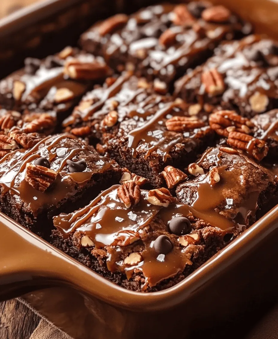 Caramel Pecan Turtle Brownies are a decadent dessert that brilliantly combines the rich flavors of chocolate, the gooey sweetness of caramel, and the delightful crunch of pecans. These brownies are more than just a sweet treat; they offer a harmonious blend of textures and flavors that makes every bite a memorable experience. Whether you’re celebrating a special occasion or simply indulging in a well-deserved dessert, these brownies are sure to elevate any moment.