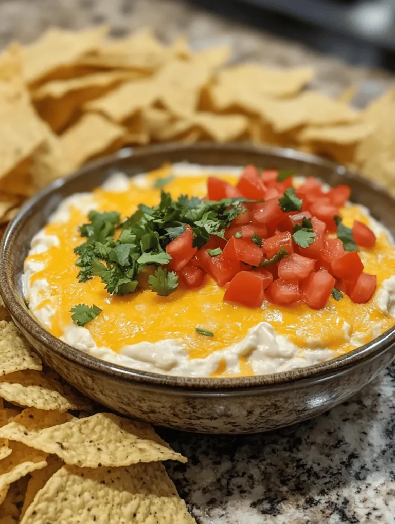 To appreciate the Cheesy Fiesta Dip fully, it’s essential to understand the key ingredients that contribute to its incredible taste and texture. Each component plays a vital role, ensuring that every bite is a tantalizing experience.