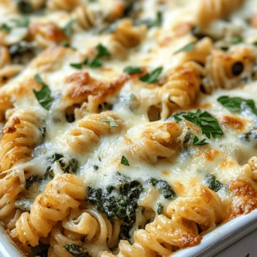 Pasta dishes have long been a staple in kitchens around the world, adored for their versatility, ease of preparation, and comforting qualities. From classic spaghetti and meatballs to rich fettuccine Alfredo, pasta provides a blank canvas for a variety of flavors and ingredients. However, a new contender is stealing the spotlight: Spinach-Artichoke-Dip Pasta. This creative and indulgent twist on traditional pasta recipes brings the beloved flavors of spinach-artichoke dip right to your dinner plate, offering a unique blend of creamy, cheesy goodness with a touch of greenery.