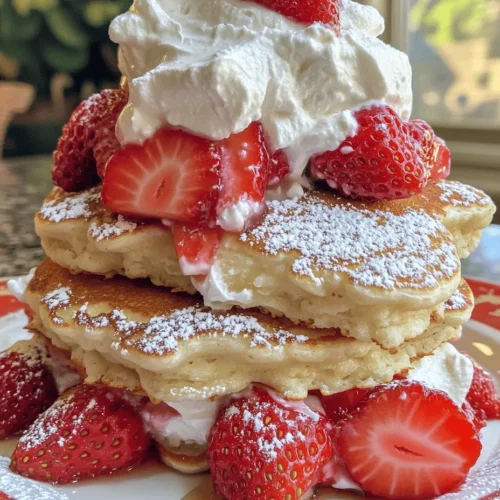 Flour is the foundation of any pancake recipe, providing structure and texture. In Strawberry Shortcake Pancakes, all-purpose flour is the go-to choice. It strikes the perfect balance between strength and tenderness, allowing the pancakes to rise adequately while still maintaining a light and fluffy consistency. The proteins in the flour work with the liquid ingredients to create gluten, which gives the pancakes their structure. However, it’s important to avoid overmixing the batter, as this can lead to tough pancakes instead of the desired fluffy texture.