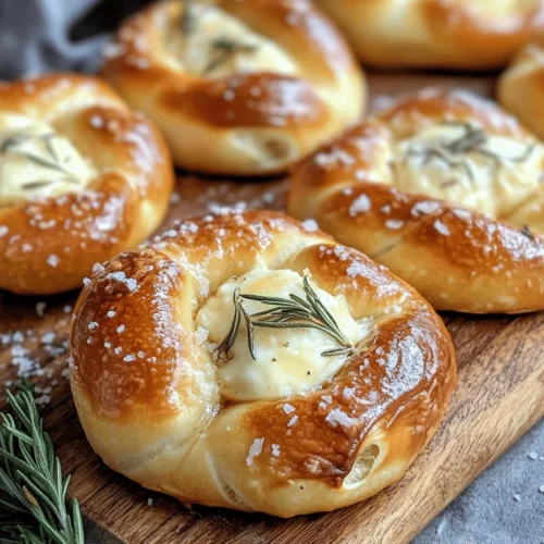 There's something uniquely comforting about soft pretzels that draws people in. Whether enjoyed as a street food delicacy or a homemade treat at gatherings, soft pretzels have a distinct charm that satisfies both hunger and nostalgia. This recipe for Mozzarella-Stuffed Rosemary Parmesan Soft Pretzels takes that charm to the next level by combining the chewy goodness of freshly baked pretzels with a deliciously gooey mozzarella filling and the aromatic essence of rosemary, all enhanced by the savory notes of Parmesan cheese.