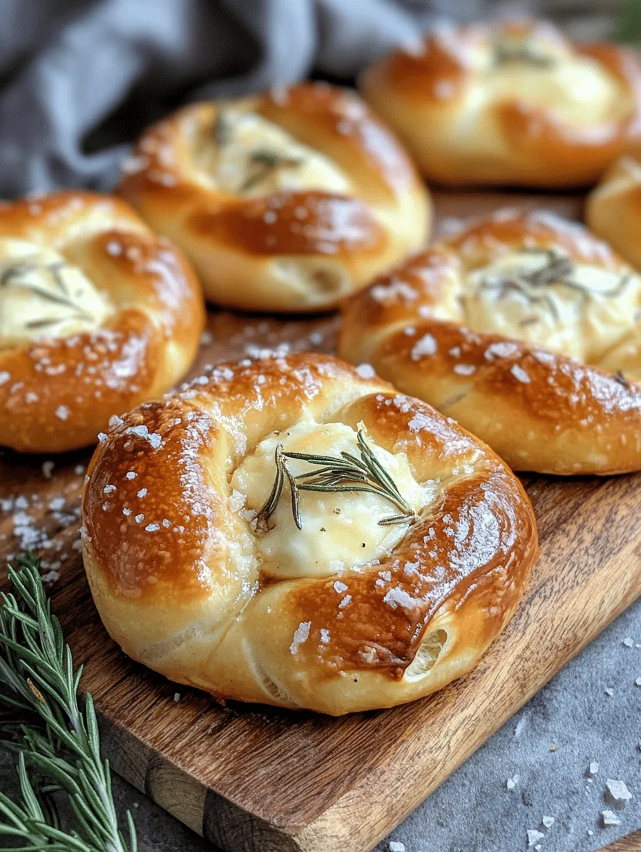 There's something uniquely comforting about soft pretzels that draws people in. Whether enjoyed as a street food delicacy or a homemade treat at gatherings, soft pretzels have a distinct charm that satisfies both hunger and nostalgia. This recipe for Mozzarella-Stuffed Rosemary Parmesan Soft Pretzels takes that charm to the next level by combining the chewy goodness of freshly baked pretzels with a deliciously gooey mozzarella filling and the aromatic essence of rosemary, all enhanced by the savory notes of Parmesan cheese.