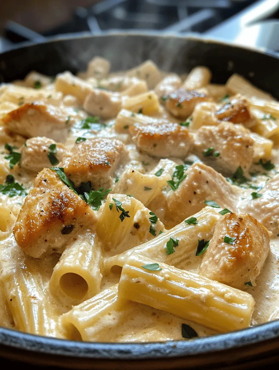 If you're on the hunt for a dish that perfectly balances comfort and indulgence, look no further than Creamy Garlic Butter Chicken and Rigatoni in Parmesan Sauce. This culinary masterpiece seamlessly combines tender chicken, al dente rigatoni, and a rich, velvety sauce that is both satisfying and bursting with flavor. The allure of this recipe lies not only in its creamy texture but also in its ability to evoke the warmth of home-cooked meals, making it an ideal choice for family dinners or special occasions.