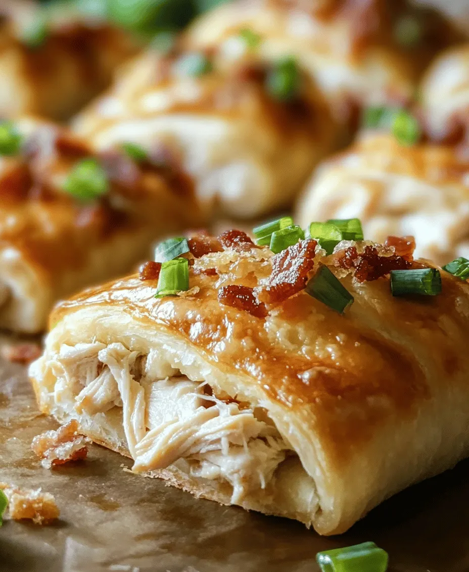 When it comes to quick and satisfying meals, few dishes can rival the deliciousness of Bacon Ranch Chicken Crescent Rolls. These savory rolls combine the rich flavors of chicken, bacon, and ranch dressing, all wrapped in a buttery crescent roll dough that bakes to golden perfection. Ideal for busy weeknights or casual gatherings, this recipe not only delights the taste buds but also offers a convenient cooking experience that fits seamlessly into a hectic lifestyle.