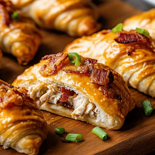 When it comes to quick and satisfying meals, few dishes can rival the deliciousness of Bacon Ranch Chicken Crescent Rolls. These savory rolls combine the rich flavors of chicken, bacon, and ranch dressing, all wrapped in a buttery crescent roll dough that bakes to golden perfection. Ideal for busy weeknights or casual gatherings, this recipe not only delights the taste buds but also offers a convenient cooking experience that fits seamlessly into a hectic lifestyle.