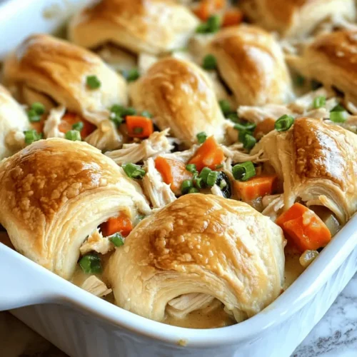 There's something undeniably comforting about a warm, hearty meal that wraps you in its embrace like a cozy blanket on a chilly evening. Chicken pot pie casseroles epitomize this sentiment, blending tender chicken, vibrant vegetables, and a creamy sauce all encased in a delightful, flaky topping. This dish has long been a staple in American kitchens, cherished for its homey flavors and satisfying nature. The Cozy Chicken Pot Pie Casserole takes this classic comfort food and elevates it to a new level of ease and convenience, making it an ideal choice for busy families looking to enjoy a wholesome dinner without the fuss.