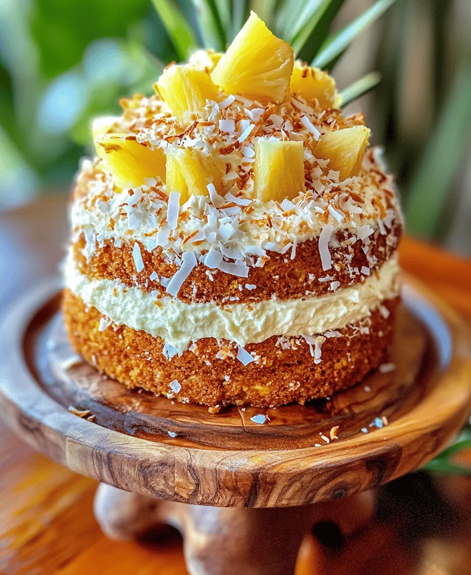 Hawaiian Carrot Pineapple Cake is a delightful dessert that encapsulates the essence of tropical flavors in every bite. This sumptuous cake combines the sweetness of freshly grated carrots and crushed pineapple with the richness of coconut, creating a unique taste that transports you straight to a sun-kissed beach. Whether you're celebrating a special occasion or simply indulging in a sweet treat, this cake is sure to impress.