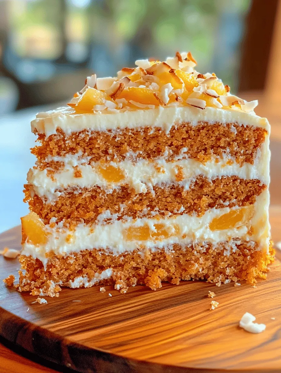 Hawaiian Carrot Pineapple Cake is a delightful dessert that encapsulates the essence of tropical flavors in every bite. This sumptuous cake combines the sweetness of freshly grated carrots and crushed pineapple with the richness of coconut, creating a unique taste that transports you straight to a sun-kissed beach. Whether you're celebrating a special occasion or simply indulging in a sweet treat, this cake is sure to impress.