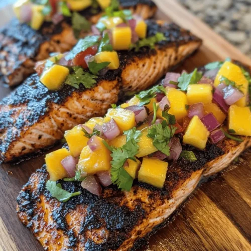 The culinary world is a vibrant tapestry woven together with flavors, textures, and aromas that evoke memories, inspire creativity, and satisfy cravings. One dish that beautifully encapsulates this essence is Spicy Blackened Salmon paired with a refreshing Tropical Mango Salsa. This dish marries the bold, smoky heat of blackened salmon with the sweet, juicy brightness of fresh mango salsa, creating a delightful contrast that tantalizes the taste buds.