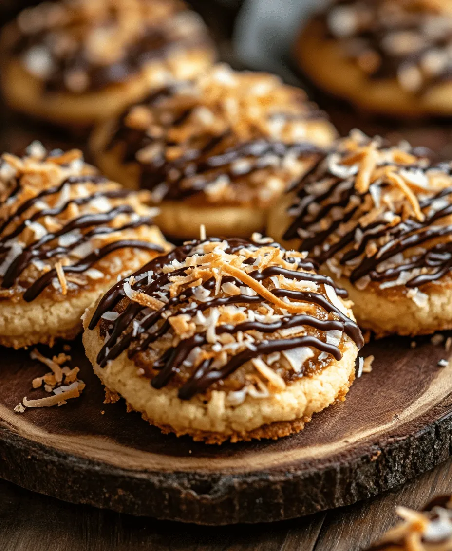 In the world of treats, few cookies can hold a candle to the beloved Samoas. These delightful confections, often found in the hands of cookie-loving enthusiasts during the Girl Scout cookie season, have captured hearts and taste buds alike. Homemade Samoas cookies are more than just a sweet indulgence; they represent a nostalgic journey back to simpler times, evoking memories of childhood and community. The combination of a buttery shortbread base, rich caramel, toasted coconut, and a luscious chocolate drizzle creates a symphony of flavors that is hard to resist.