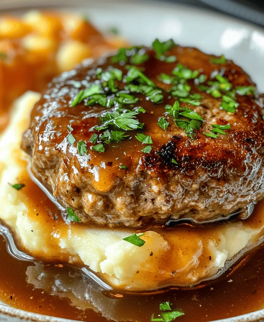 Salisbury steak, a beloved classic in American cuisine, evokes a sense of nostalgia and comfort in many households. Its roots trace back to the late 19th century when Dr. James Salisbury, an early advocate for the health benefits of a meat-rich diet, created this dish as a way to promote the consumption of ground beef. Over the decades, Salisbury steak has transformed from a simple meat patty into a cherished family meal, often served with a side of mashed potatoes or steamed vegetables, making it a staple in home-cooked dinners across the nation.