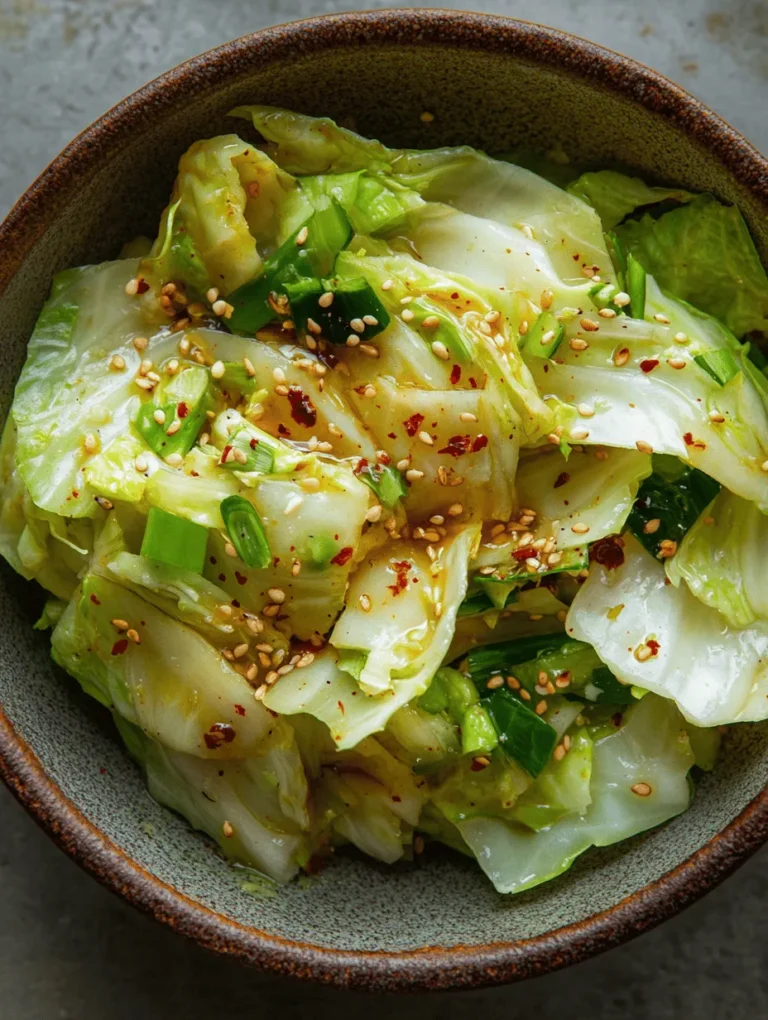 In the realm of quick and healthy recipes, the Crunchy 5-Minute Yamitsuki Cabbage stands out as a delightful and vibrant dish that captures the essence of freshness and flavor. This simple yet satisfying side dish is perfect for busy weeknights or a gathering with friends, serving as a great companion to various main courses. The combination of crisp Napa cabbage and a zesty dressing makes it a versatile addition to any meal.