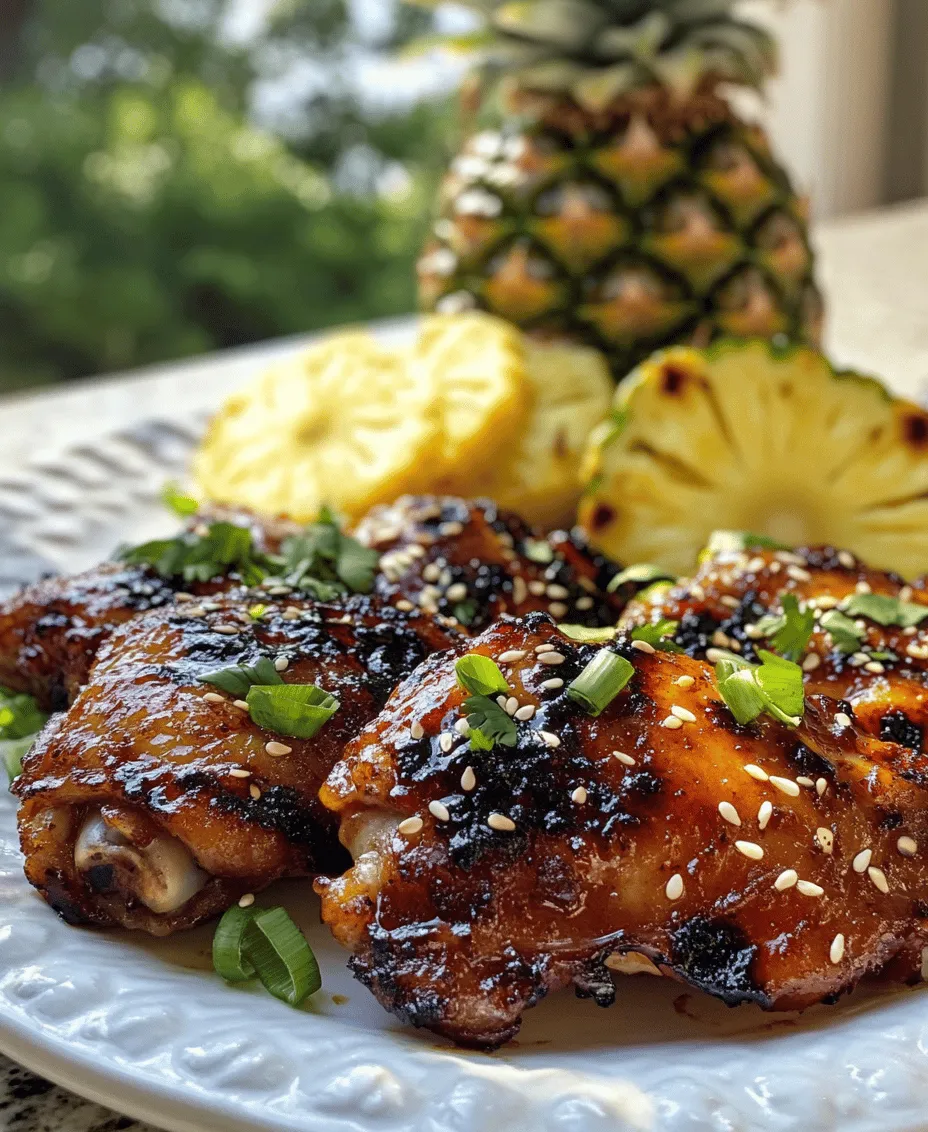 When the sun shines bright and the warm breeze beckons, there's nothing quite like firing up the grill for a delicious BBQ feast. Among the various options available, BBQ chicken thighs hold a special place in the hearts of grill enthusiasts. They offer a juicy, tender bite that is hard to resist. In this recipe, we elevate the classic BBQ chicken with a tropical twist—introducing Aloha BBQ Chicken Thighs. This dish combines succulent chicken thighs with a vibrant marinade featuring pineapple and an array of Asian-inspired ingredients, creating a flavor profile that is both unique and tantalizing.