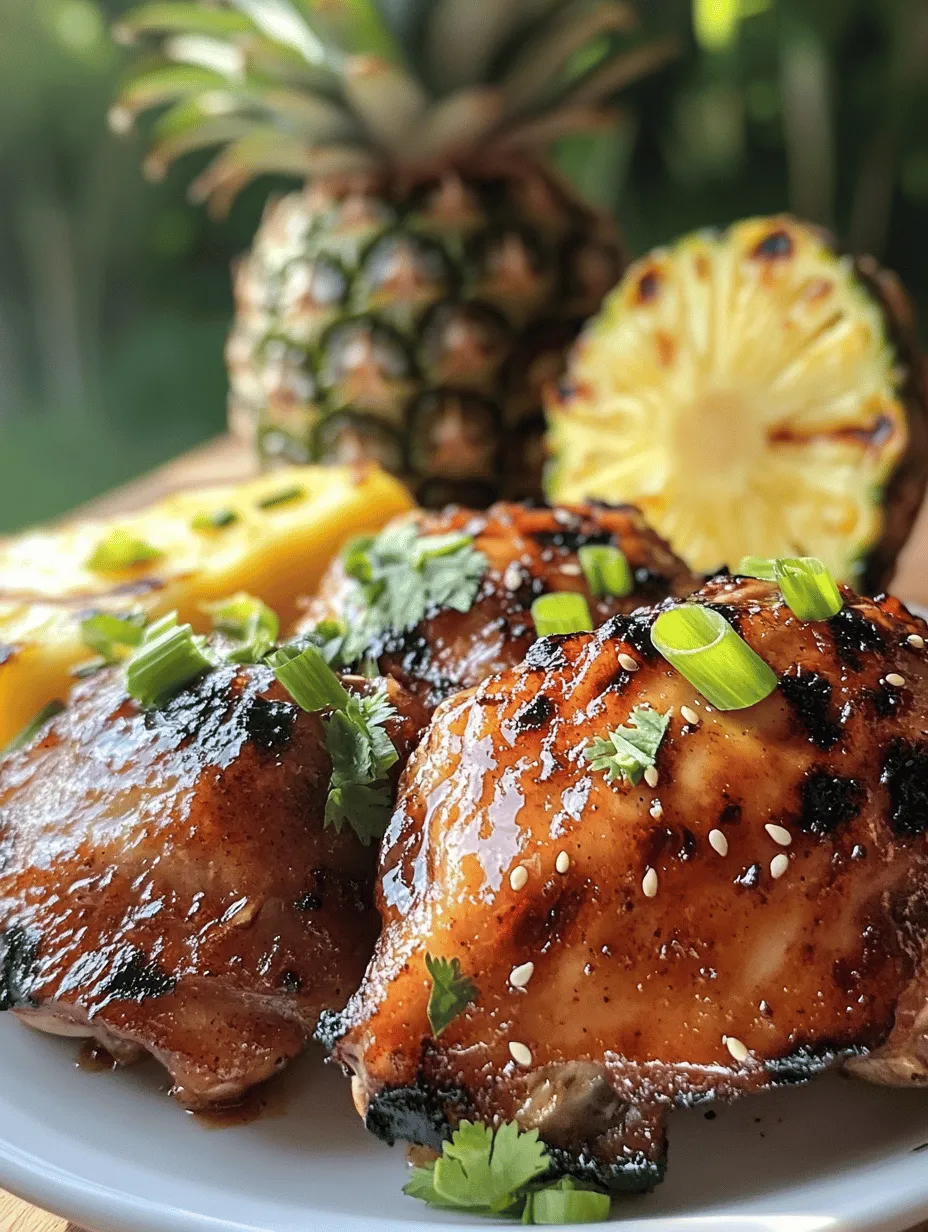 When the sun shines bright and the warm breeze beckons, there's nothing quite like firing up the grill for a delicious BBQ feast. Among the various options available, BBQ chicken thighs hold a special place in the hearts of grill enthusiasts. They offer a juicy, tender bite that is hard to resist. In this recipe, we elevate the classic BBQ chicken with a tropical twist—introducing Aloha BBQ Chicken Thighs. This dish combines succulent chicken thighs with a vibrant marinade featuring pineapple and an array of Asian-inspired ingredients, creating a flavor profile that is both unique and tantalizing.