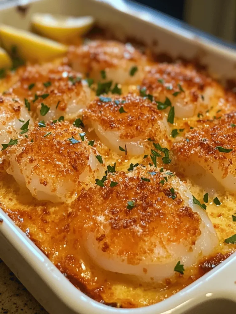 Baked Garlic Butter Shrimp with Parmesan Crust is a culinary masterpiece that beautifully marries the rich flavors of garlic and butter with succulent shrimp, topped off with a crispy Parmesan crust. This dish is not only a feast for the eyes but also a delightful blend of textures and tastes that seafood lovers simply adore. Whether you’re hosting a dinner party or looking for a quick weeknight meal, this dish effortlessly transitions between being an impressive appetizer or a satisfying main course.