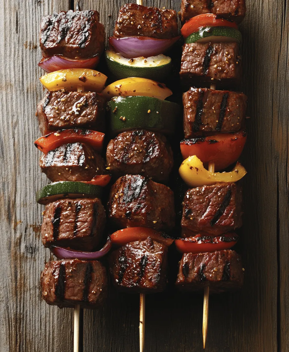 At the heart of every great steak kabob is the sirloin steak. This cut of beef is renowned for its balance of tenderness and flavor, making it an ideal choice for grilling. Sirloin is relatively lean compared to other cuts, such as ribeye, yet it retains enough marbling to ensure it remains juicy and flavorful during cooking.