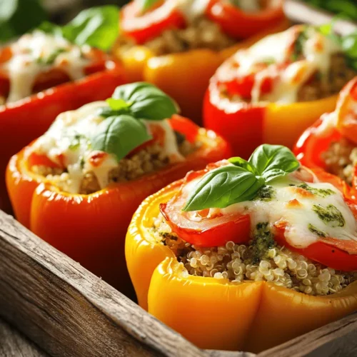 Stuffed peppers are a beloved culinary creation that showcases the versatility of ingredients and flavors in a single dish. They can be adapted to suit a wide range of tastes and dietary needs, making them a favorite among home cooks and food enthusiasts alike. One variation that stands out is the Pesto Chicken Stuffed Peppers, which brings together vibrant colors, rich flavors, and health benefits into a delightful meal.