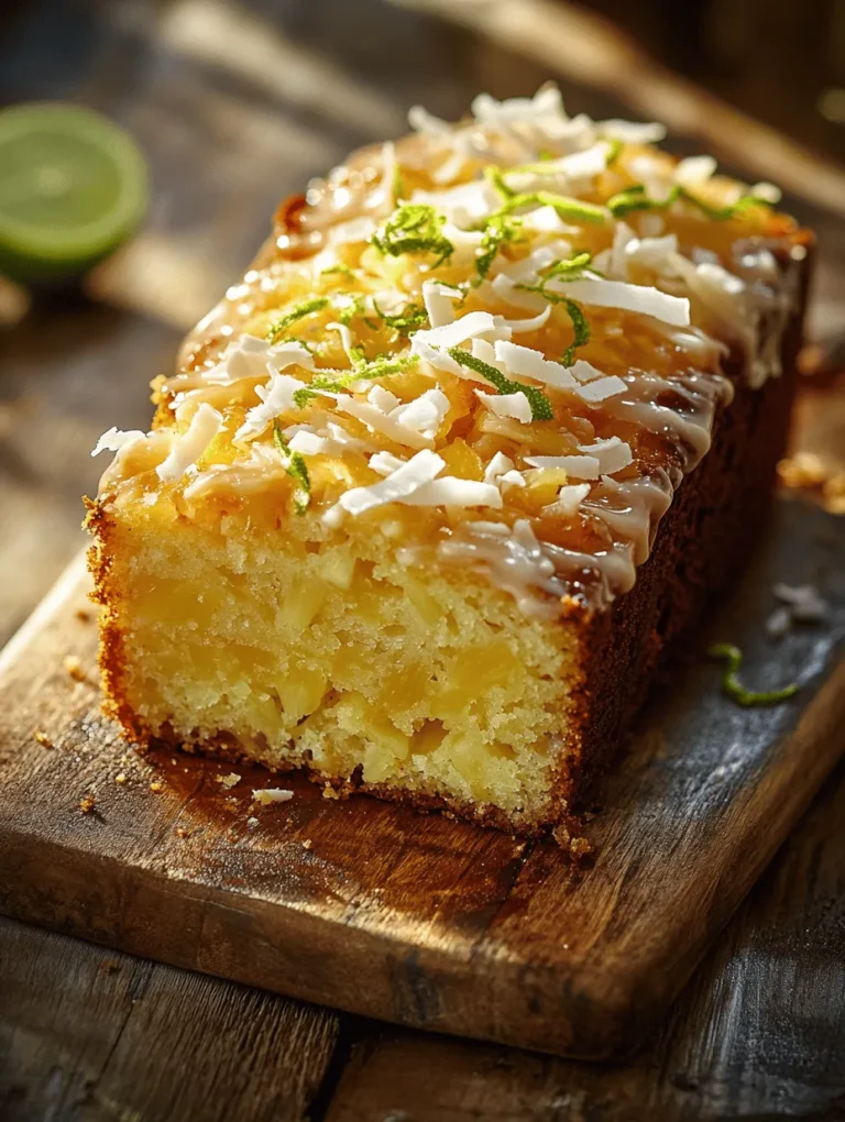 Imagine taking a bite of a luscious loaf cake that transports you straight to a sun-drenched beach, surrounded by palm trees swaying gently in the warm breeze. The Tropical Delight: Pineapple Coconut Loaf Cake embodies that experience, infusing the delightful flavors of pineapple and coconut into a moist, tender cake that is perfect for any occasion. Whether you’re hosting a summer brunch, looking for a sweet treat to enjoy with your afternoon tea, or simply want to indulge your taste buds, this cake is a versatile addition to your baking repertoire.