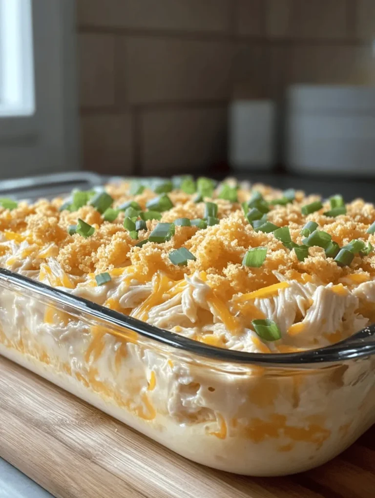 In the realm of comfort food, few dishes can rival the irresistible allure of a hearty casserole. One standout that has captured the hearts and appetites of families everywhere is the Million Dollar Chicken Casserole. This dish seamlessly marries ease of preparation with rich, satisfying flavors, making it a perfect choice for family dinners, potlucks, or meal prep. The Million Dollar Chicken Casserole is not only delicious but also incredibly versatile, allowing you to customize it according to your taste preferences or what you have available in your pantry. With a roster of simple ingredients that are often staples in most kitchens, this casserole is a go-to meal for busy weeknights or special gatherings.