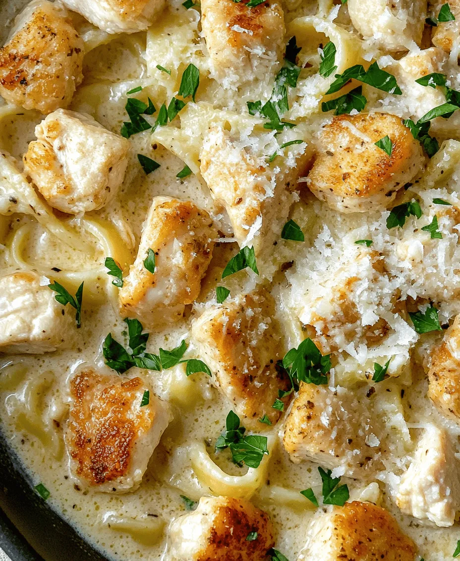 Creamy One-Pot Chicken Alfredo is not just a meal; it’s an experience that brings comfort and satisfaction in every bite. This dish combines tender chicken, rich, creamy sauce, and perfectly cooked fettuccine, creating a symphony of flavors that appeals to both the young and the young-at-heart. The allure of a classic Alfredo sauce, made creamy and decadent with heavy cream and Parmesan cheese, makes this dish a favorite among pasta lovers and busy home cooks alike.