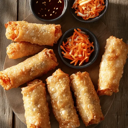 Egg rolls are a beloved staple in many Asian cuisines, known for their delicious flavor and satisfying crunch. Their versatility makes them an ideal choice for a variety of occasions, whether you're hosting a festive gathering, planning a family dinner, or simply craving a tasty snack. Among the myriad of egg roll variations, our Crispy Shrimp Egg Rolls Delight stands out, combining succulent shrimp with a medley of fresh vegetables, all enveloped in a crispy, golden-brown wrapper. This recipe not only tantalizes your taste buds but also satisfies your cravings for a delightful crunch.