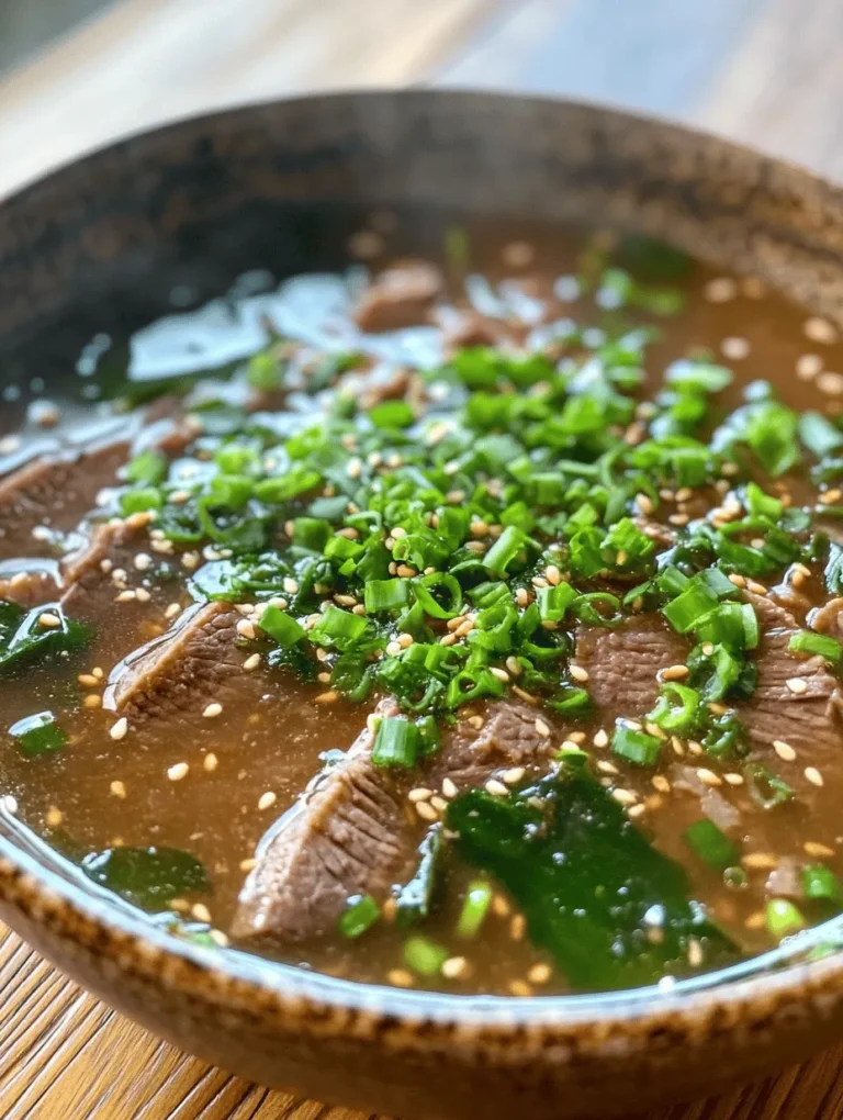 Miyeokguk, or Korean seaweed soup, is more than just a dish; it’s a traditional staple deeply woven into the fabric of Korean culture. Often served during birthdays and postpartum recovery, this soup symbolizes health, longevity, and nourishment. The rich umami flavor of the seaweed, combined with the savory broth, makes miyeokguk a comforting meal that warms the heart and satisfies the soul.