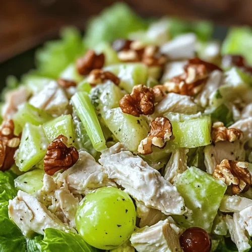 Waldorf Chicken Salad is a refreshing and nourishing dish that has delighted taste buds since its inception. Originating from the famous Waldorf Astoria Hotel in New York City in the late 19th century, this salad was first created by the hotel’s maître d’hôtel, Oscar Tschirky. Over the years, it has evolved from a simple fruit salad into a protein-packed meal, incorporating succulent chicken, crunchy fruits, and a creamy dressing that balances flavors beautifully. The cultural significance of this iconic salad lies not only in its storied history but also in its ability to adapt to various dietary preferences while maintaining its delicious appeal.