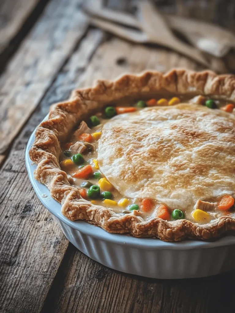 Chicken pot pie is a cherished comfort food that evokes feelings of warmth and nostalgia for many. This classic dish, with its flaky crust and hearty filling, has a way of bringing families together around the dinner table. The combination of tender chicken, vibrant vegetables, and rich gravy encased in a golden-brown crust creates a satisfying meal perfect for any time of the year.