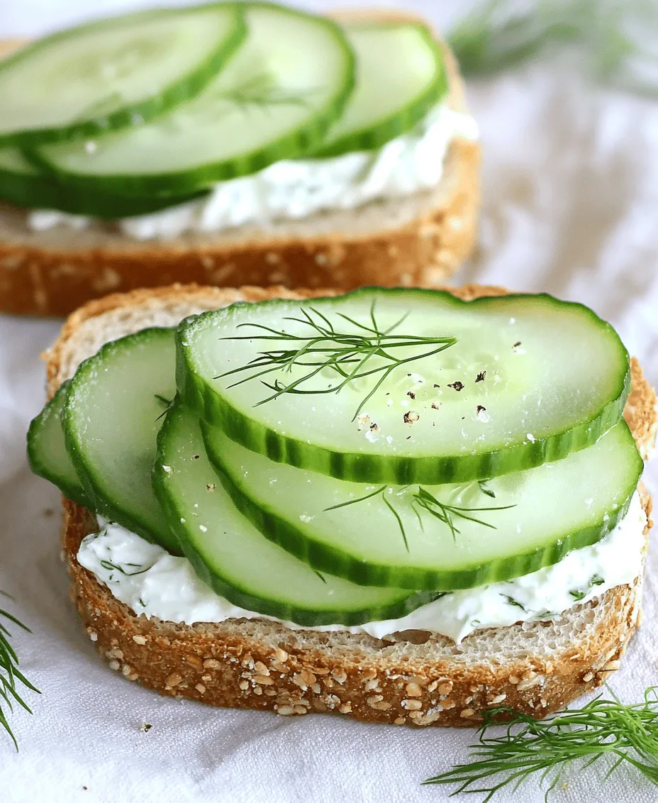 To truly appreciate the Crunchy Fresh 1-Minute Cucumber Sandwich, it’s important to delve into its key ingredients, which are not only simple but also packed with health benefits.