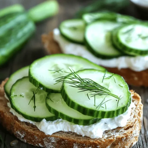 To truly appreciate the Crunchy Fresh 1-Minute Cucumber Sandwich, it’s important to delve into its key ingredients, which are not only simple but also packed with health benefits.