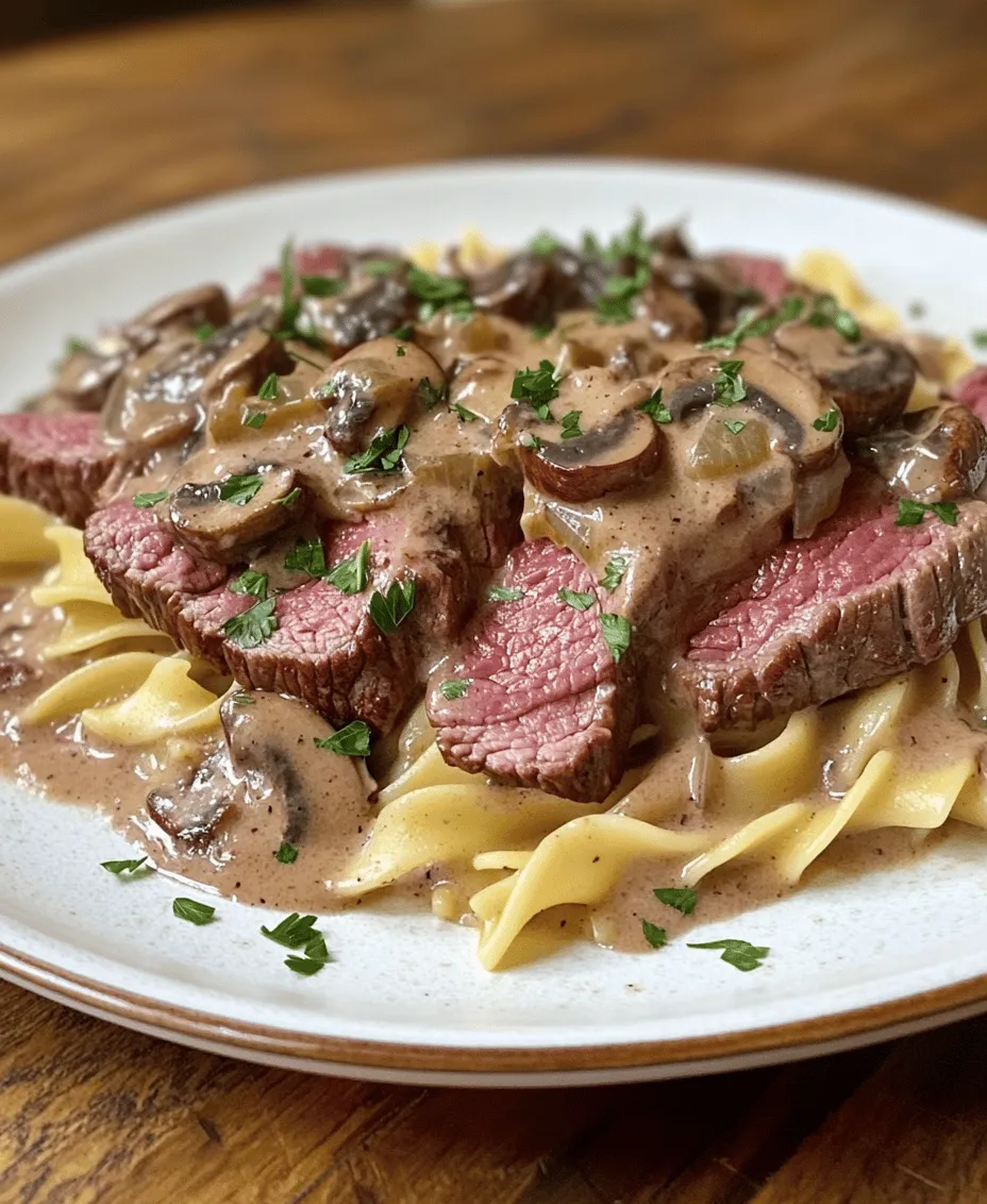 Beef Stroganoff is more than just a dish; it’s a classic comfort food that has woven itself into the fabric of home cooking across various cultures. Originating from Russia, this dish has evolved over the years, adapting to different tastes and regional ingredients while retaining its essential characteristics. Typically made with tender strips of beef, a creamy sauce, and served over a carbohydrate base, Beef Stroganoff is celebrated for its rich flavor and satisfying nature.