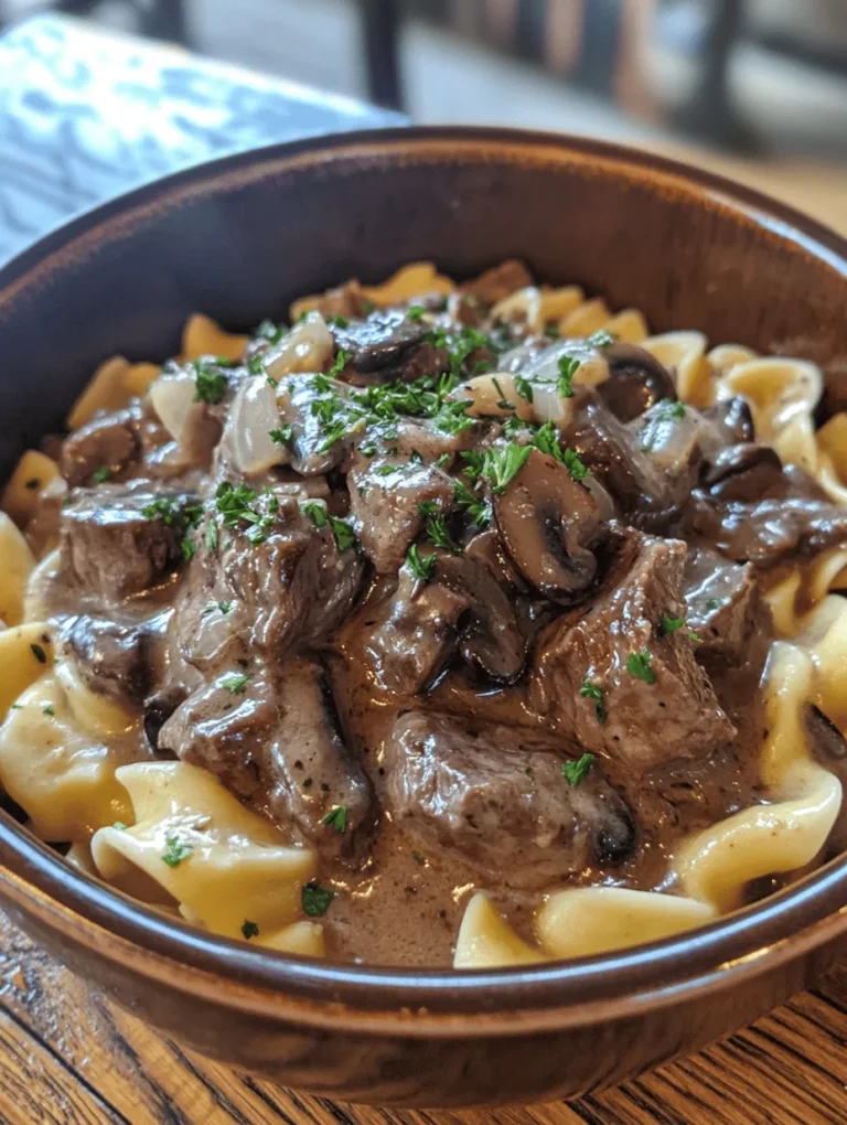 Beef Stroganoff is more than just a dish; it’s a classic comfort food that has woven itself into the fabric of home cooking across various cultures. Originating from Russia, this dish has evolved over the years, adapting to different tastes and regional ingredients while retaining its essential characteristics. Typically made with tender strips of beef, a creamy sauce, and served over a carbohydrate base, Beef Stroganoff is celebrated for its rich flavor and satisfying nature.