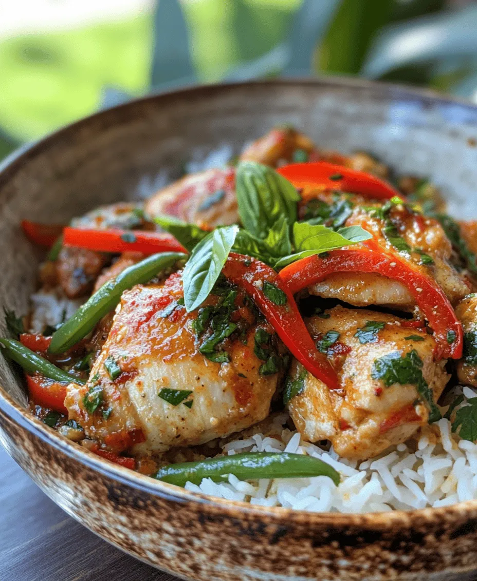 Thai Red Chicken Curry, or 