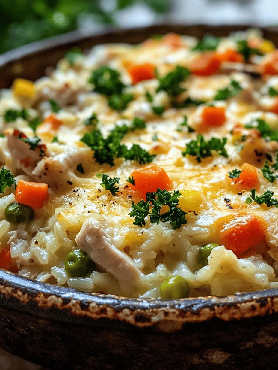 When it comes to comfort food, few dishes can rival the hearty satisfaction of a well-made casserole. The "Creamy Dreamy Chicken and Rice Casserole" is a quintessential example, combining tender pieces of chicken, wholesome brown rice, and a melty, creamy sauce that envelops everything in rich flavors. This dish is not just about taste; it’s also about the warmth and nostalgia it brings, evoking memories of family dinners and cozy evenings spent at home.