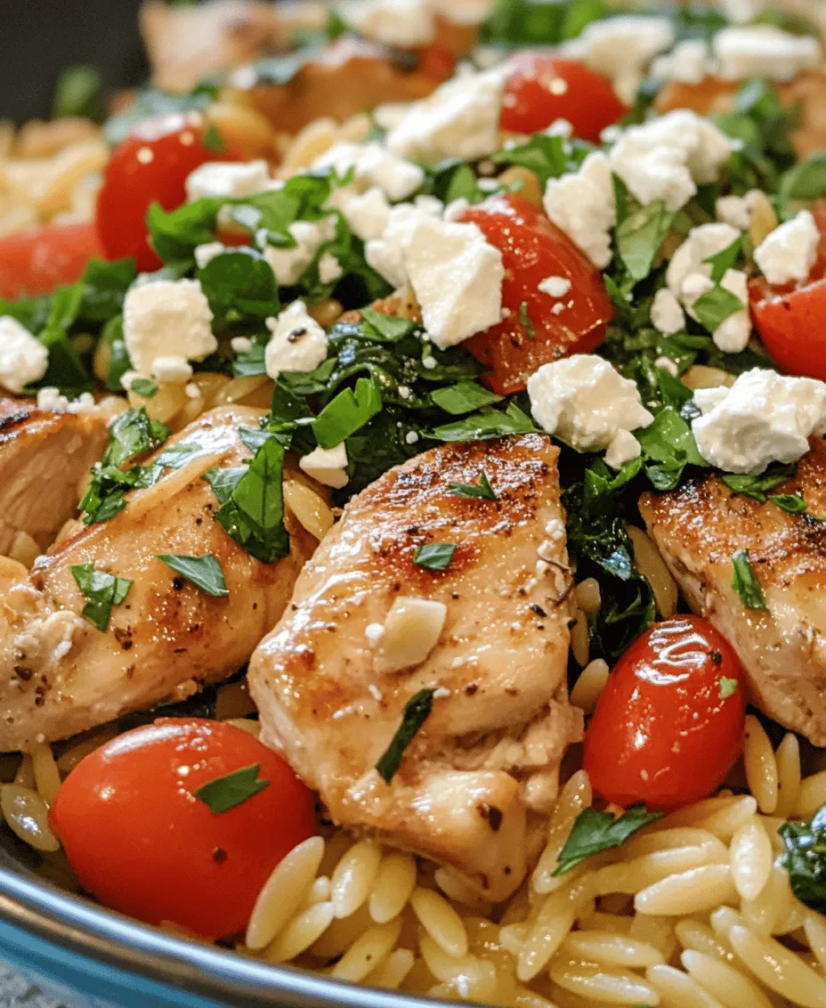 One Pot Greek Chicken Orzo is a delightful dish that not only tantalizes your taste buds but also transports you to the sun-soaked shores of Greece with every bite. This culinary gem combines tender chicken, perfectly cooked orzo pasta, and a medley of vibrant vegetables, all infused with the exquisite flavors of Greek herbs and spices. The dish is not just a feast for the palate; it holds cultural significance, representing the heart of Greek home cooking where meals are a communal affair, enjoyed with family and friends.