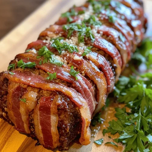 If you're looking for a dish that embodies comfort food at its finest, look no further than BBQ Bacon Wrapped Meatloaf. This hearty recipe combines the rich, savory flavors of ground beef and pork, enhanced by an array of delicious ingredients, all wrapped in crispy bacon. Not only does this meatloaf offer a delightful taste experience, but it also provides a satisfying texture that will impress even the most discerning diners.