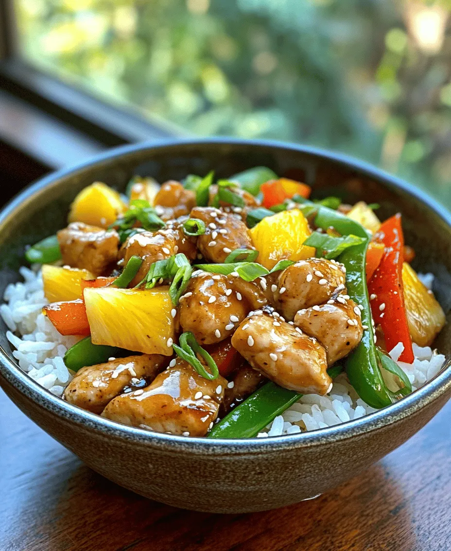 Teriyaki Pineapple Chicken Bowls are a delightful culinary creation that brings together the sweet and savory flavors of teriyaki sauce, succulent chicken, and the refreshing zing of fresh pineapple. This dish not only tantalizes your taste buds but also provides a vibrant meal option that can easily be made for family dinners or gatherings. With the increasing popularity of Asian-inspired cuisine in Western kitchens, teriyaki has become a household favorite, and this particular recipe exemplifies the perfect blend of tradition and modern flair.