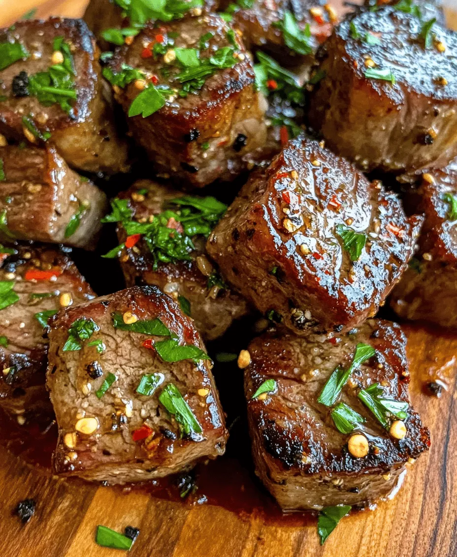 When it comes to quick, mouthwatering meals, Garlic Butter Steak Bites rank high on the list. This dish is not only fast to prepare but is also a guaranteed crowd-pleaser. Whether you're hosting a dinner party, enjoying a family meal, or cooking for yourself, these savory bites are perfect for any occasion. Imagine succulent pieces of steak, beautifully seared and bathed in a rich garlic butter sauce, garnished with fresh herbs. It's a dish that captivates the senses and satisfies the appetite.