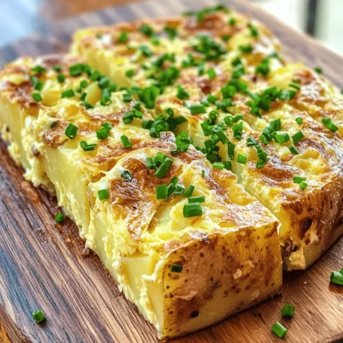 Tortilla Española, also known as Spanish omelet, is a beloved dish that holds a significant place in Spanish cuisine. This simple yet sophisticated dish is revered for its versatility and heartiness, often served as a staple in Spanish households. Traditionally made with just a few core ingredients—potatoes, onions, and eggs—Tortilla Española can be enjoyed at any time of the day, whether as a quick breakfast, a light lunch, or a vibrant addition to a tapas spread.