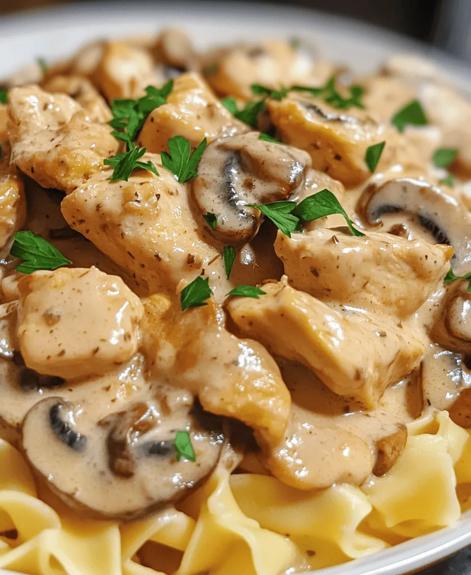 When the weather turns chilly or life gets busy, there's nothing quite like a warm bowl of Creamy Chicken & Mushroom Stroganoff to bring comfort and satisfaction. This classic dish hails from Russia and has transcended borders to become a beloved staple in many kitchens around the world. With its rich, creamy sauce enveloping tender chicken, earthy mushrooms, and perfectly cooked noodles, it encapsulates everything we crave in comfort food.