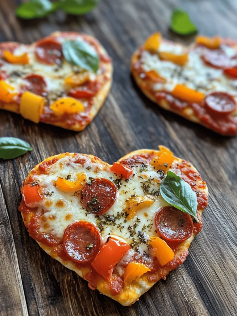 Are you looking for a delightful way to add a personal touch to your pizza night? Heart-shaped tortilla pizzas are the perfect solution! Whether you're planning a cozy dinner for two, a fun family gathering, or a festive celebration for Valentine's Day, these charming little pizzas not only satisfy your cravings but also bring a sense of joy and creativity to your table. The appeal of heart-shaped tortilla pizzas lies not only in their adorable presentation but also in their ability to be tailored to suit any occasion. Imagine surprising your loved ones with a plate of these whimsical pizzas—it's the ideal way to show you care.