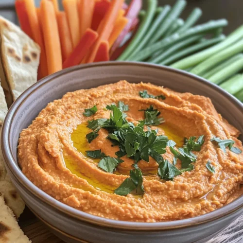 Hummus, a beloved Middle Eastern dip, has gained immense popularity worldwide for its creamy texture and rich flavor. Traditionally made from blended chickpeas, tahini, olive oil, lemon juice, and garlic, this versatile spread is a staple in Mediterranean cuisine. But within the vast realm of hummus varieties, one stands out for its vibrant color and smoky flavor: roasted red pepper hummus. This delightful twist on the classic recipe introduces roasted red peppers into the mix, enhancing the dip's flavor profile and making it an irresistible addition to any meal or snack.