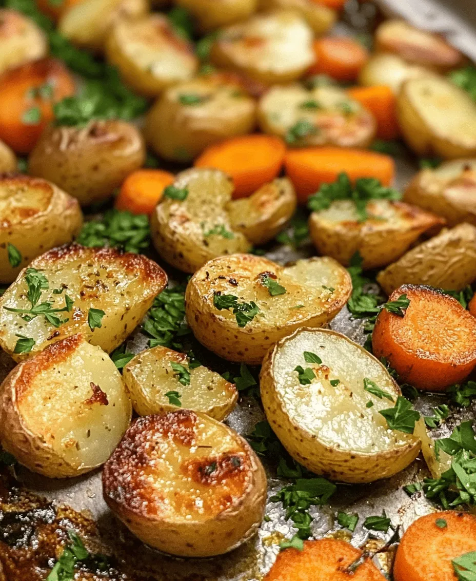 Garlic-Herb Roasted Potatoes and Carrots is a dish that perfectly encapsulates the beauty of simplicity in cooking. This delightful side dish not only boasts an appealing golden-brown color but also fills your kitchen with an irresistible aroma of roasted garlic and fresh herbs. As a versatile accompaniment, it pairs beautifully with a variety of main courses, from succulent roasted meats to hearty plant-based proteins, making it a go-to recipe for both casual weeknight dinners and festive gatherings.