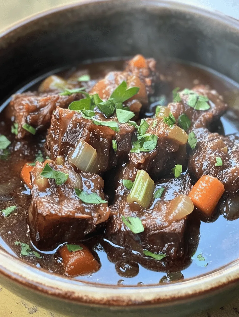 In the realm of slow-cooked dishes, few recipes can rival the rich, complex flavors found in a well-prepared oxtail dish. This culinary gem, often overlooked, transforms into a succulent delight when slow-cooked, making it a perfect choice for family gatherings or intimate dinners. The Savory Slow Cooker Oxtail Delight is not only a feast for the palate but also a heartwarming meal that fills your home with enticing aromas, inviting everyone to the dining table.