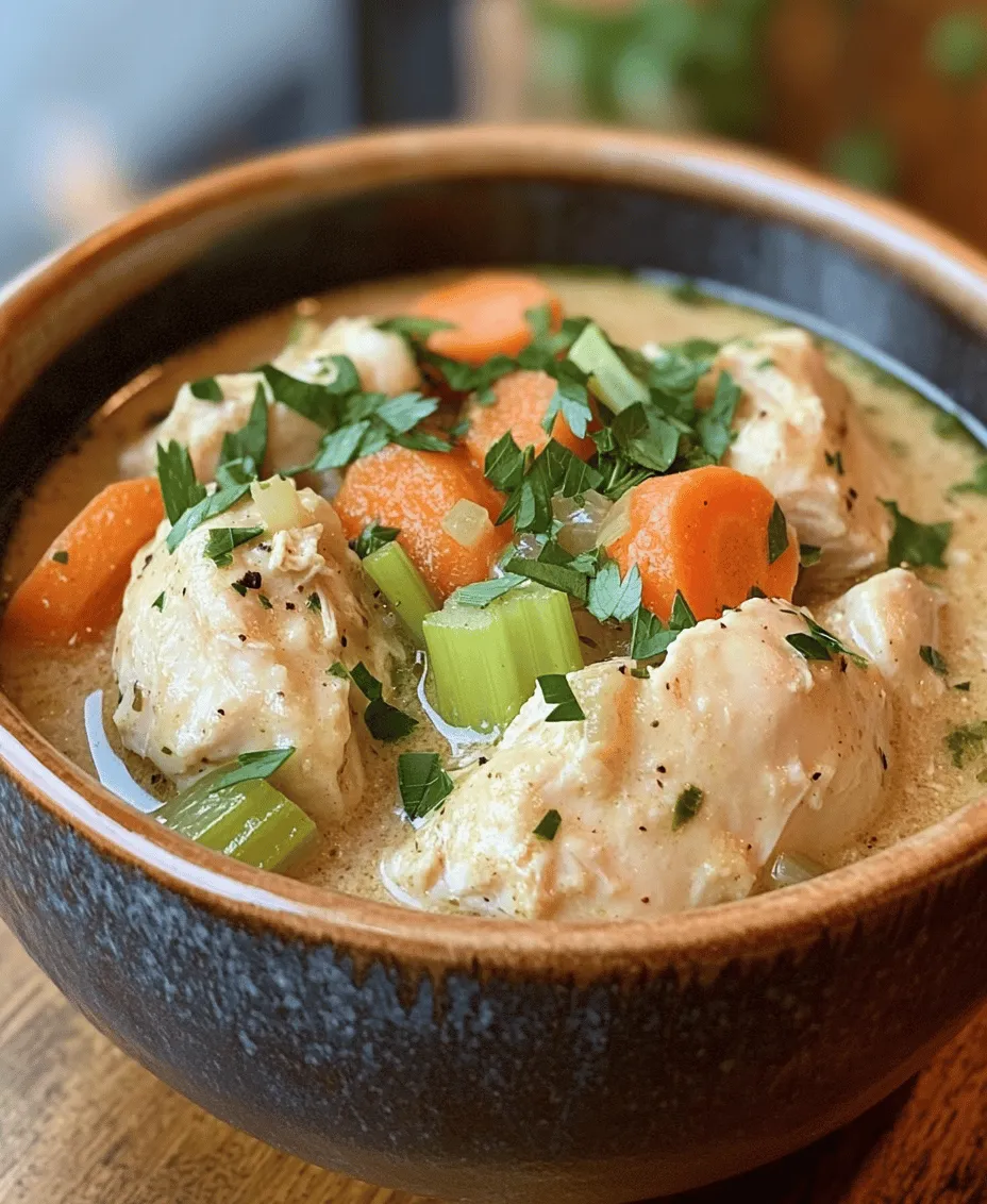 Chicken and dumplings is a dish that evokes feelings of warmth, nostalgia, and comfort. This beloved recipe has graced dining tables for generations, often serving as the centerpiece of family gatherings and cozy weeknight dinners. With its rich, hearty stew and fluffy dumplings, it embodies the essence of home cooking. The savory aroma that fills the kitchen as it simmers is enough to make anyone feel at home.