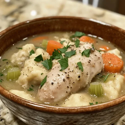 Chicken and dumplings is a dish that evokes feelings of warmth, nostalgia, and comfort. This beloved recipe has graced dining tables for generations, often serving as the centerpiece of family gatherings and cozy weeknight dinners. With its rich, hearty stew and fluffy dumplings, it embodies the essence of home cooking. The savory aroma that fills the kitchen as it simmers is enough to make anyone feel at home.