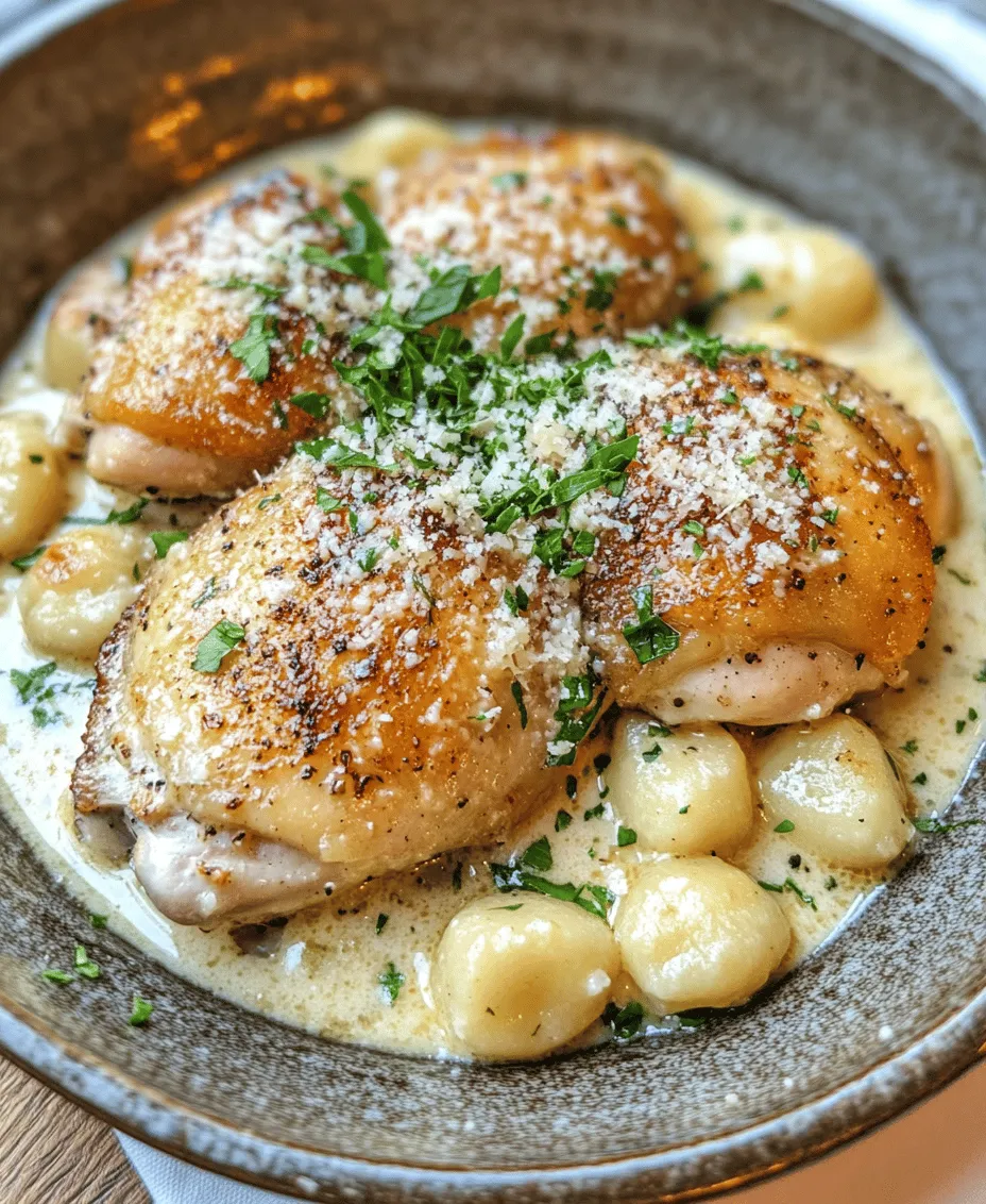 Embark on a culinary adventure with our Gnocchi Chicken with 40 Cloves of Garlic. This exquisite recipe beautifully marries the tender, juicy essence of chicken with the light, pillowy texture of gnocchi, all enveloped in a luxurious sauce infused with an astonishing amount of garlic. Known for its rich flavors and comforting nature, this dish is ideal for a family dinner or a cozy gathering with friends. Not only does it tantalize the taste buds, but it also offers a delightful culinary experience that will leave everyone at the table reminiscing about the incredible flavors long after the last bite.