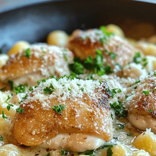 Embark on a culinary adventure with our Gnocchi Chicken with 40 Cloves of Garlic. This exquisite recipe beautifully marries the tender, juicy essence of chicken with the light, pillowy texture of gnocchi, all enveloped in a luxurious sauce infused with an astonishing amount of garlic. Known for its rich flavors and comforting nature, this dish is ideal for a family dinner or a cozy gathering with friends. Not only does it tantalize the taste buds, but it also offers a delightful culinary experience that will leave everyone at the table reminiscing about the incredible flavors long after the last bite.